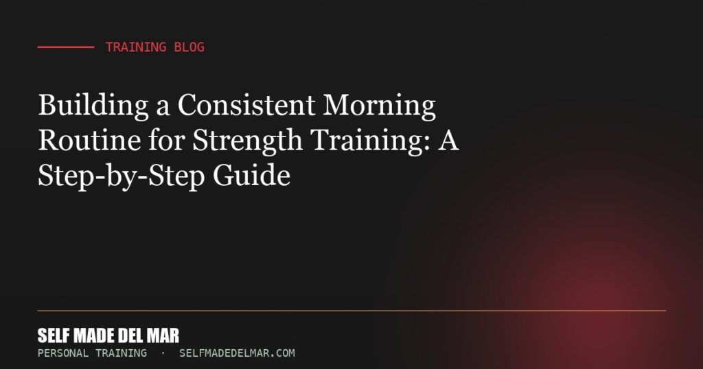 Building a Consistent Morning Routine for Strength Training: A Step-by-Step Guide