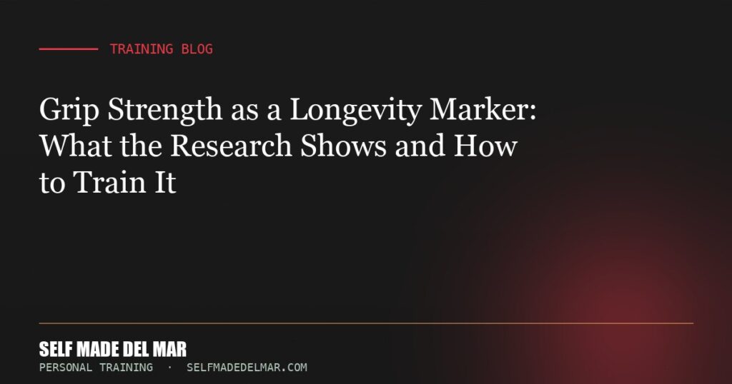 Grip Strength as a Longevity Marker: What the Research Shows and How to Train It
