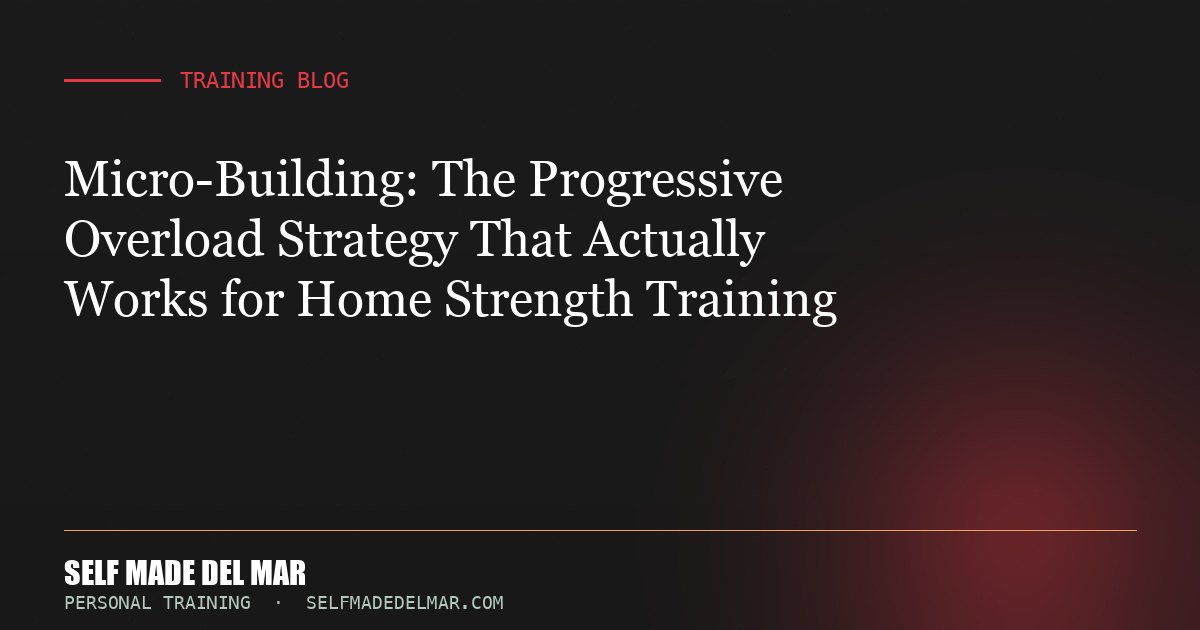 Micro-Building: The Progressive Overload Strategy That Actually Works for Home Strength Training