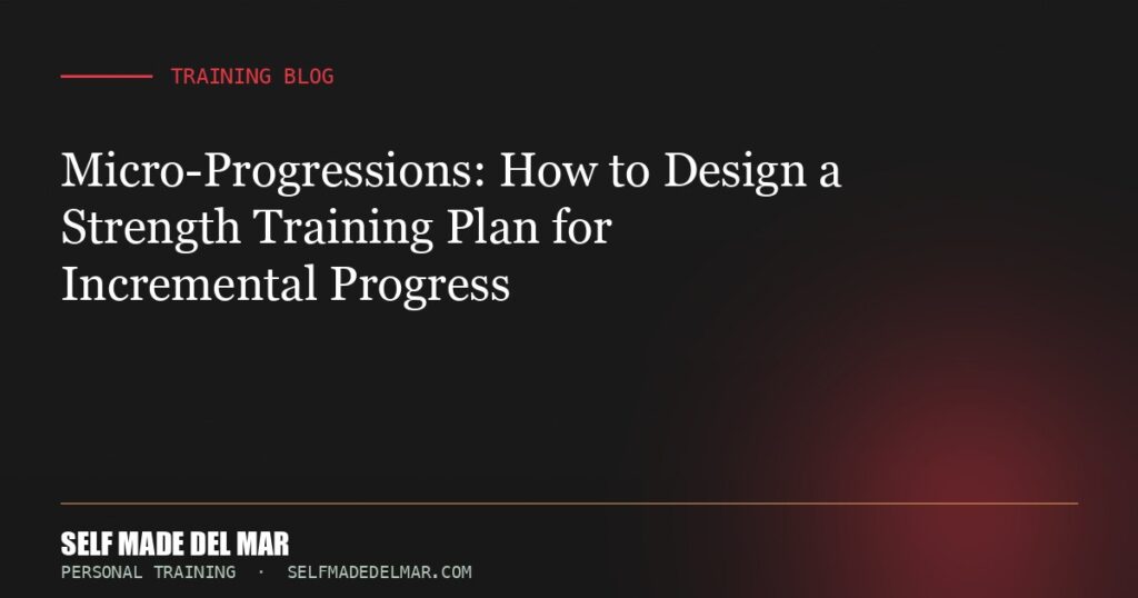Micro-Progressions: How to Design a Strength Training Plan for Incremental Progress