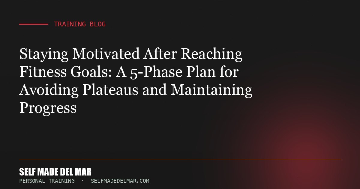 Staying Motivated After Reaching Fitness Goals: A 5-Phase Plan for Avoiding Plateaus and Maintaining Progress