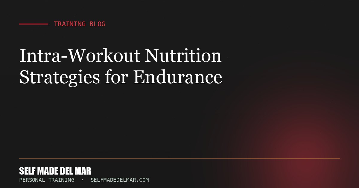 Intra-Workout Nutrition Strategies for Endurance